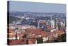 Mala Strana Suburb with Dome and Tower of St. Nicholas Church and Vltava River-Markus-Stretched Canvas