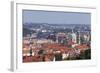 Mala Strana Suburb with Dome and Tower of St. Nicholas Church and Vltava River-Markus-Framed Photographic Print