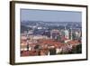 Mala Strana Suburb with Dome and Tower of St. Nicholas Church and Vltava River-Markus-Framed Photographic Print