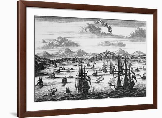 Malacca Port, Malaysia, 1676, 17th Century-null-Framed Giclee Print