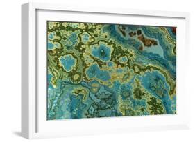 Malachite and Chrysocolla Copper Minerals From-null-Framed Photographic Print