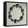 Malachite Bracelet with Gold and Silver Elements. Part of Parure Together with Waist Necklace-Mario Buccellati-Framed Stretched Canvas