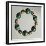 Malachite Bracelet with Gold and Silver Elements. Part of Parure Together with Waist Necklace-Mario Buccellati-Framed Giclee Print