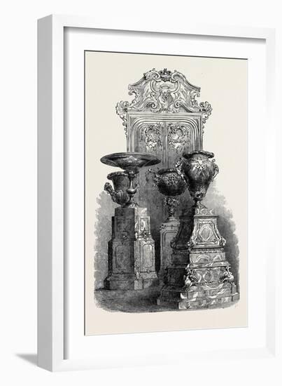 Malachite Door and Vases, from Russia-null-Framed Giclee Print