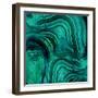 Malachite in Green and Blue-Danielle Carson-Framed Art Print