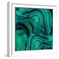 Malachite in Green and Blue-Danielle Carson-Framed Art Print