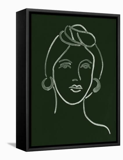 Malachite Portrait V-Melissa Wang-Framed Stretched Canvas