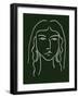 Malachite Portrait VI-Melissa Wang-Framed Art Print