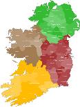 Map of Ireland-malachy120-Art Print