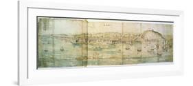 Malaga, 16th Century-Anthonis van den Wyngaerde-Framed Premium Giclee Print