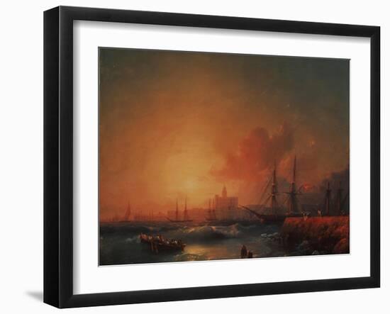 Malaga, 1854-Ivan Konstantinovich Aivazovsky-Framed Giclee Print