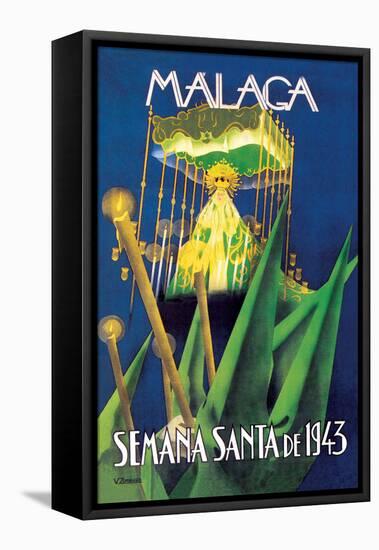 Malaga d'Semana Santa-Schneck-Framed Stretched Canvas
