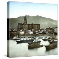 Malaga (Spain), the Port-Leon, Levy et Fils-Stretched Canvas