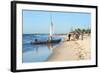 Malagasy Fishermen Coming Back from a Fishing Trip, Morondava, Toliara Province, Madagascar, Africa-G&M Therin-Weise-Framed Photographic Print