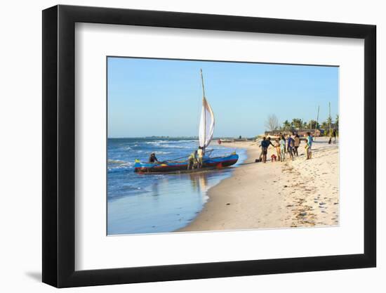 Malagasy Fishermen Coming Back from a Fishing Trip, Morondava, Toliara Province, Madagascar, Africa-G&M Therin-Weise-Framed Photographic Print