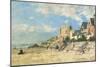 Malakoff Tower and the Shore at Trouville-Eugène Boudin-Mounted Giclee Print