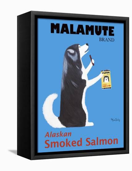 Malamute Salmon-Ken Bailey-Framed Stretched Canvas