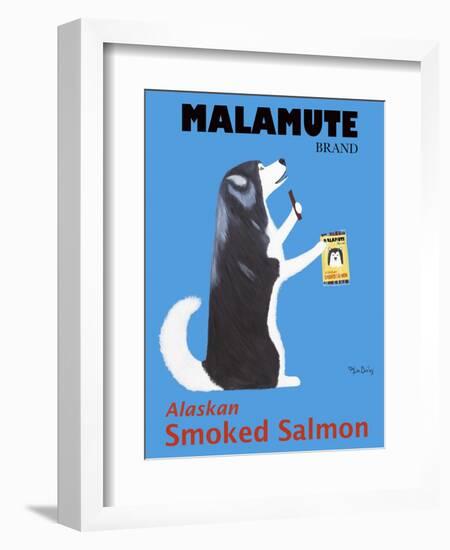 Malamute Salmon-Ken Bailey-Framed Giclee Print