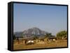 Malawi, Dedza, Grass-Roofed Houses in a Rural Village in the Dedza Region-John Warburton-lee-Framed Stretched Canvas