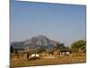 Malawi, Dedza, Grass-Roofed Houses in a Rural Village in the Dedza Region-John Warburton-lee-Mounted Photographic Print