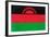 Malawi Flag Design with Wood Patterning - Flags of the World Series-Philippe Hugonnard-Framed Art Print