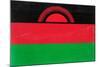 Malawi Flag Design with Wood Patterning - Flags of the World Series-Philippe Hugonnard-Mounted Art Print