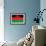 Malawi Flag Design with Wood Patterning - Flags of the World Series-Philippe Hugonnard-Framed Art Print displayed on a wall