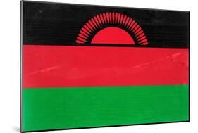 Malawi Flag Design with Wood Patterning - Flags of the World Series-Philippe Hugonnard-Mounted Art Print