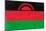 Malawi Flag Design with Wood Patterning - Flags of the World Series-Philippe Hugonnard-Mounted Art Print