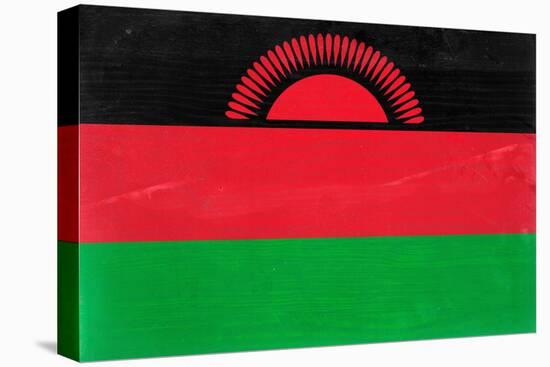 Malawi Flag Design with Wood Patterning - Flags of the World Series-Philippe Hugonnard-Stretched Canvas