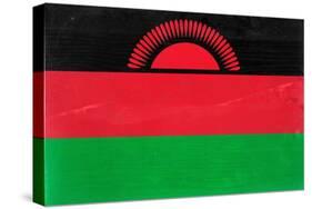 Malawi Flag Design with Wood Patterning - Flags of the World Series-Philippe Hugonnard-Stretched Canvas