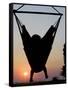 Malawi, Lake Malawi National Park, Young Guest Relaxes in a Hammock at Pumulani Lodge, (MR)-John Warburton-lee-Framed Stretched Canvas