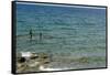 Malawi, Nkhata Bay, People Fishing in the Lake Malawi-Anthony Asael-Framed Stretched Canvas