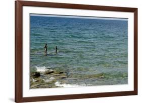 Malawi, Nkhata Bay, People Fishing in the Lake Malawi-Anthony Asael-Framed Photographic Print