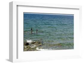 Malawi, Nkhata Bay, People Fishing in the Lake Malawi-Anthony Asael-Framed Photographic Print