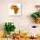 Malawi on Actual Map of Africa-michal812-Art Print displayed on a wall