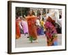 Malay Dancers Wearing Traditional Dress at Celebrations of Kuala Lumpur City Day Commemoration-Richard Nebesky-Framed Photographic Print