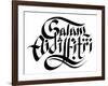 Malay Hand Written Greeting Calligraphy - Happy Aidilfitri-yienkeat-Framed Photographic Print