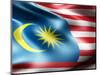 Malaysia Country Flag 3D Illustration-pling-Mounted Art Print