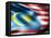 Malaysia Country Flag 3D Illustration-pling-Framed Stretched Canvas