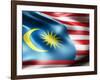 Malaysia Country Flag 3D Illustration-pling-Framed Art Print