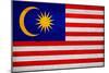 Malaysia Flag Design with Wood Patterning - Flags of the World Series-Philippe Hugonnard-Mounted Premium Giclee Print