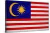Malaysia Flag Design with Wood Patterning - Flags of the World Series-Philippe Hugonnard-Stretched Canvas