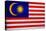 Malaysia Flag Design with Wood Patterning - Flags of the World Series-Philippe Hugonnard-Stretched Canvas