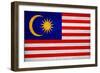 Malaysia Flag Design with Wood Patterning - Flags of the World Series-Philippe Hugonnard-Framed Art Print