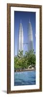 Malaysia, Kuala Lumpur, View of Petronas Twin Towers-null-Framed Photographic Print