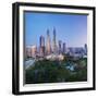 Malaysia, Selangor State, Kuala Lumpur, KLCC (Kuala Lumpur City Centre) Petronas Towers-Gavin Hellier-Framed Photographic Print