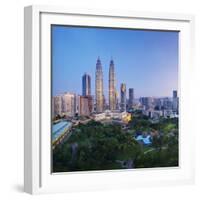 Malaysia, Selangor State, Kuala Lumpur, KLCC (Kuala Lumpur City Centre) Petronas Towers-Gavin Hellier-Framed Photographic Print