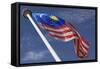 Malaysian Flag in Kuala Lumpur's Merdeka Square-Jon Hicks-Framed Stretched Canvas