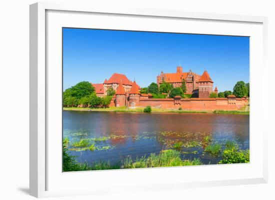 Malbork Castle in Summer Scenery, Poland-Patryk Kosmider-Framed Photographic Print